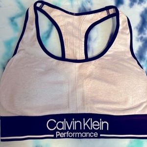 Calvin Klein Performance Sport Bra Light Gray